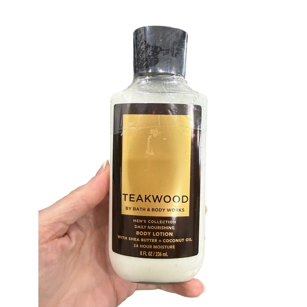 Bath & Body Works Teakwood Mens Collection Body Lotion 8 fl oz Sealed Bottle